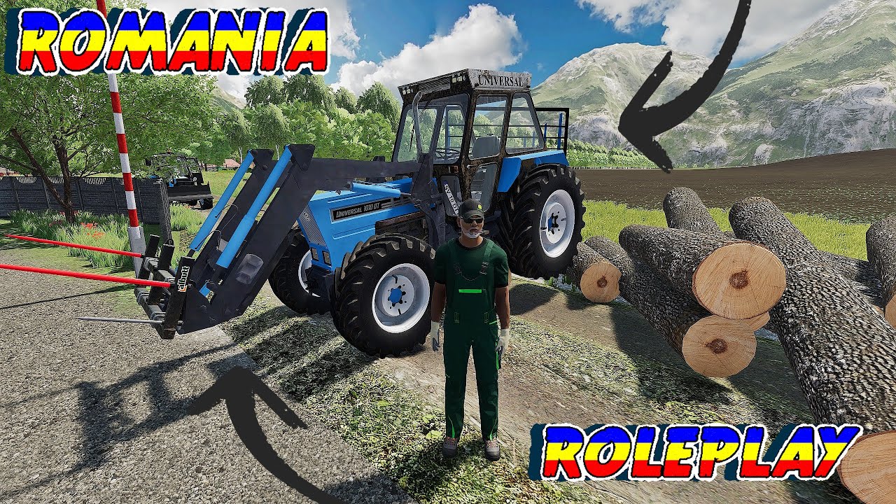 #fs25 Romania RolePlay #28 ION A REUSIT SA PUNA TRACTORUL PE ROTI