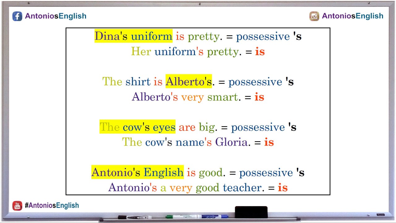 86. El posesivo 's - The possessive 's