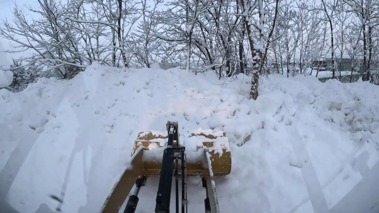 2026/2/2 積雪は5cm 排雪タイム