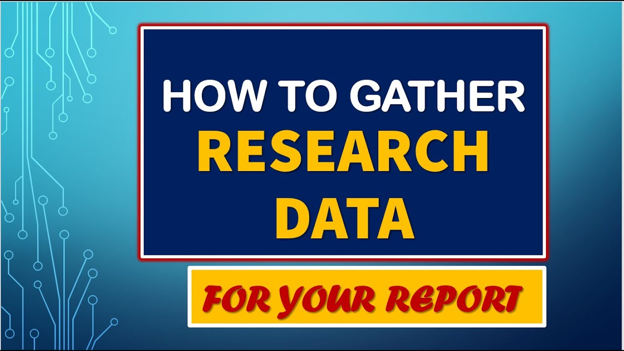 How to gather data for thesis or research paper #researchmethodology