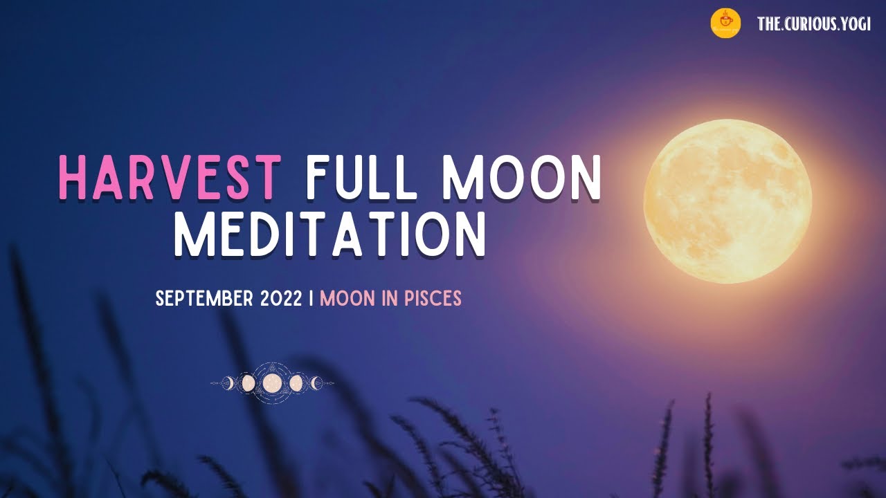 Full Moon Meditation September 2022 I Harvest Moon in Pisces I 528hz I Heart Chakra Meditation 💕 ♓️