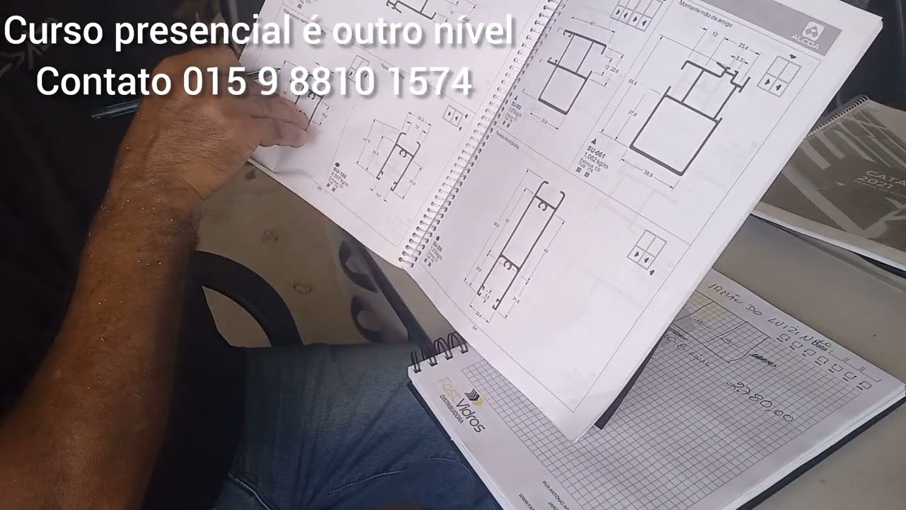 Porta de correr 3 folhas linha suprema  e curso presencial