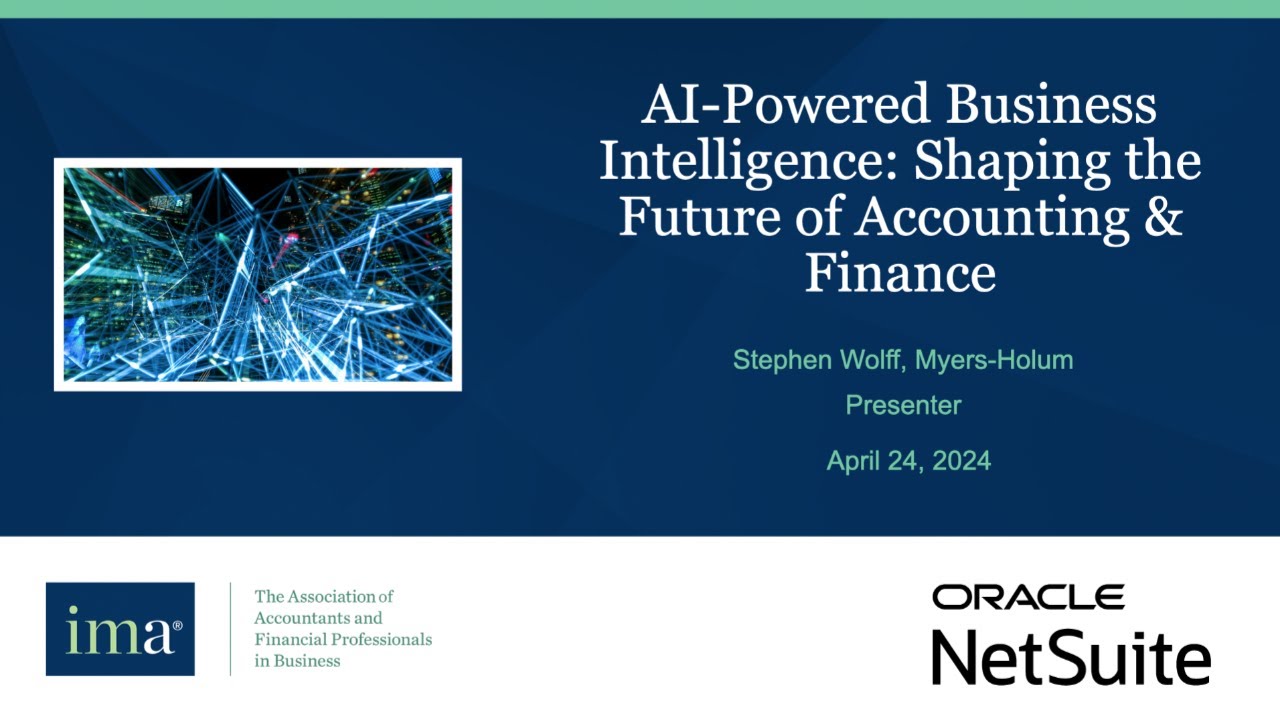 AI-Powered Business Intelligence: Shaping the Future of Accounting & Finance