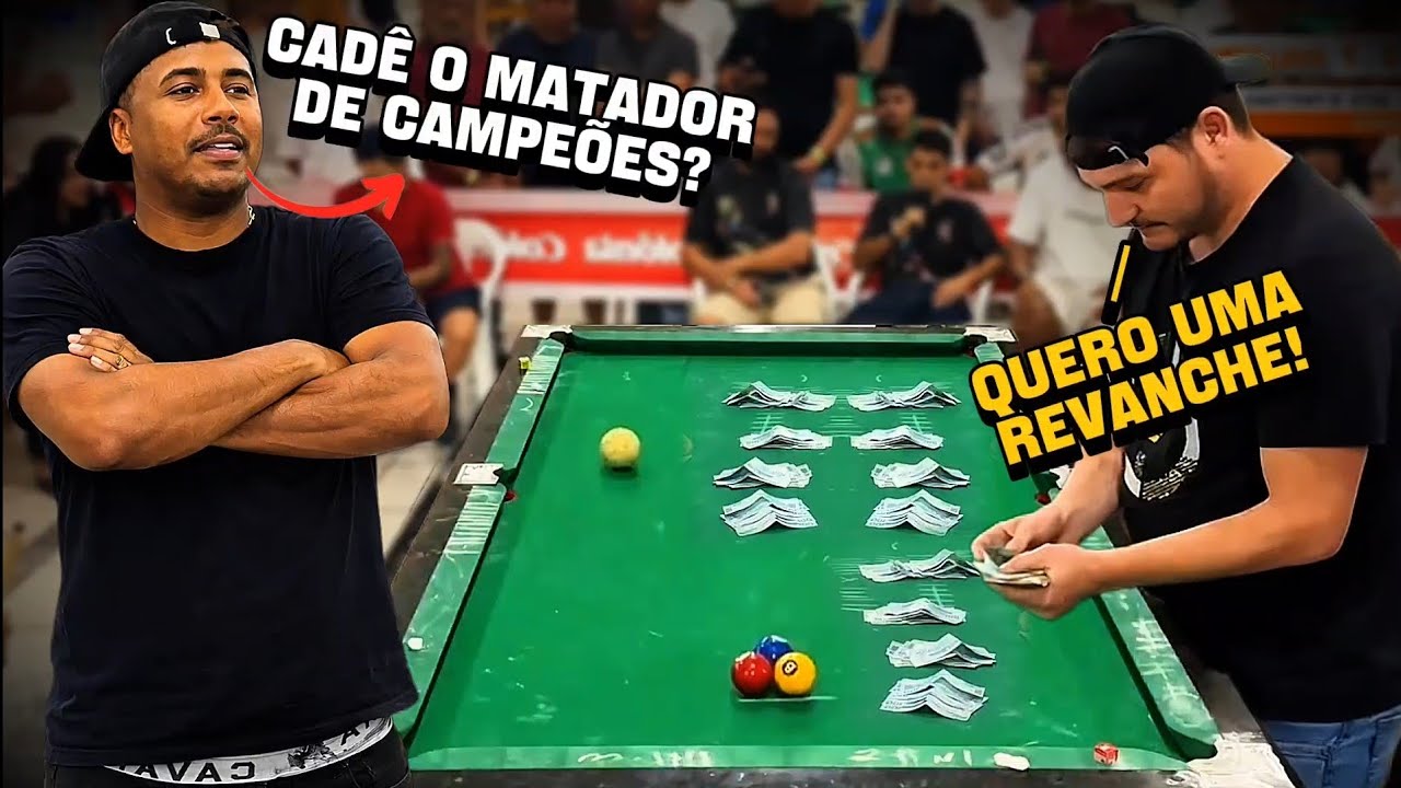 INÉDITO🔥💰 - O WILLIAM PEDIU UMA REVANCHE CONTRA O MAYCON DE TEIXEIRA E SURPREENDEU A TODOS! #sinuca