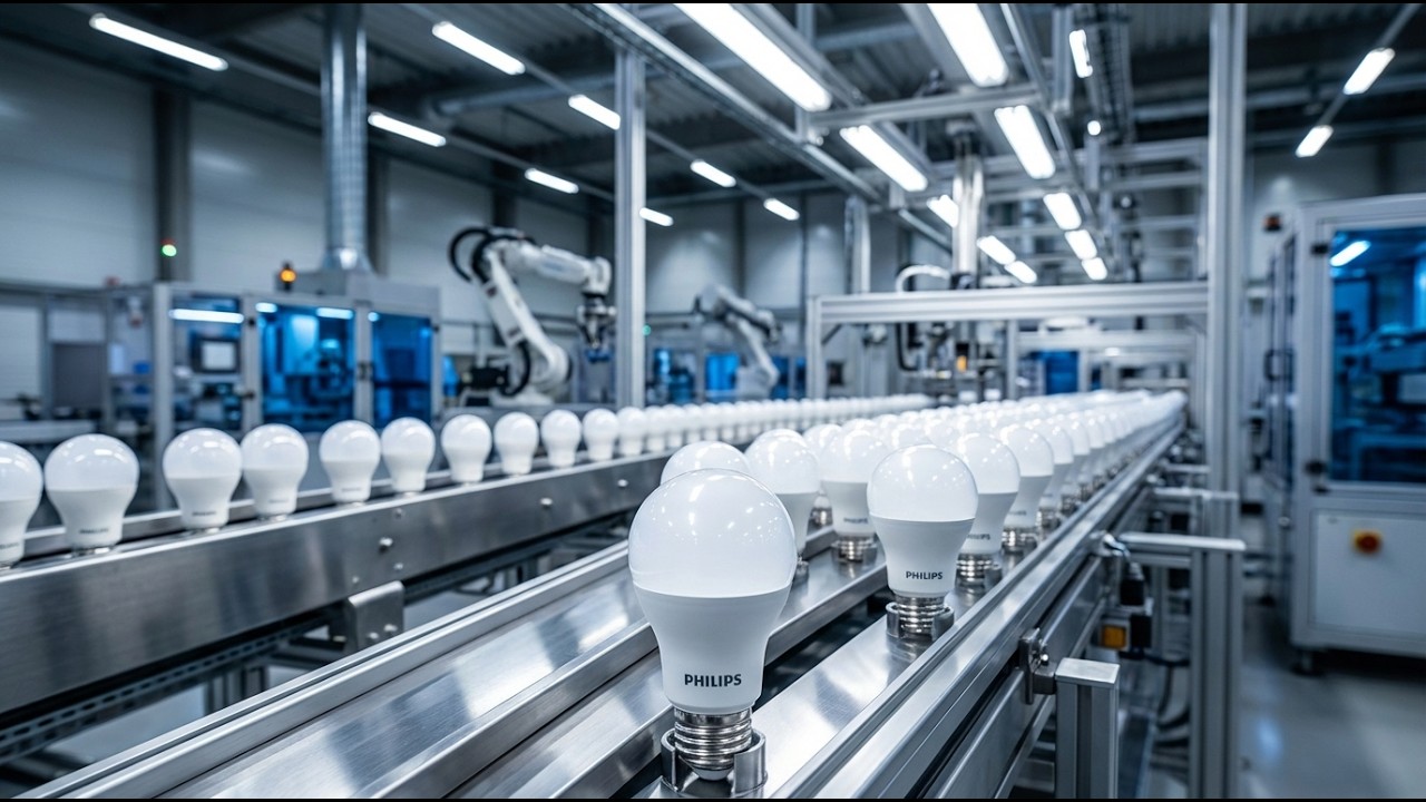 How Philips LED Bulbs Are Made – LED Light Manufacturing Process Inside Factory