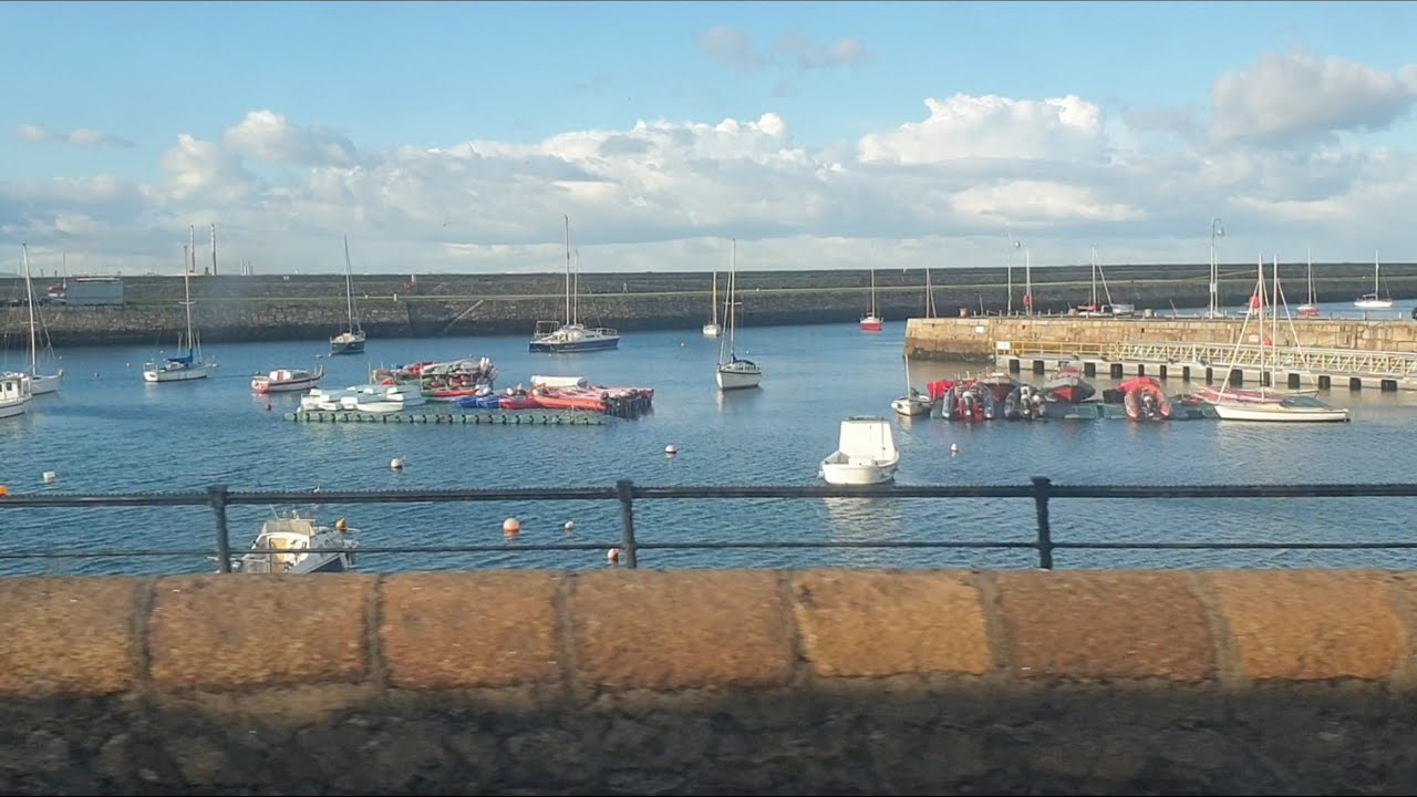 From Bray to Dublin by train DART. Ireland. 🇮🇪  February 2023