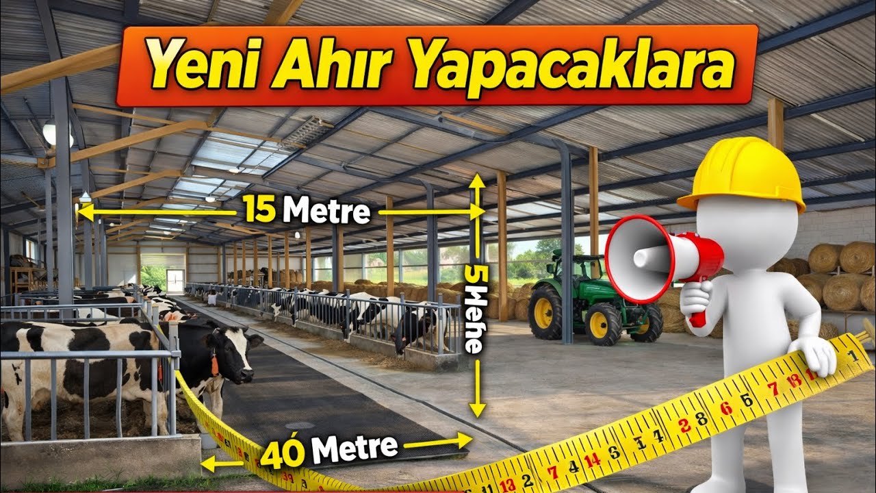 Yeni Çiftliğin ölçüleri 