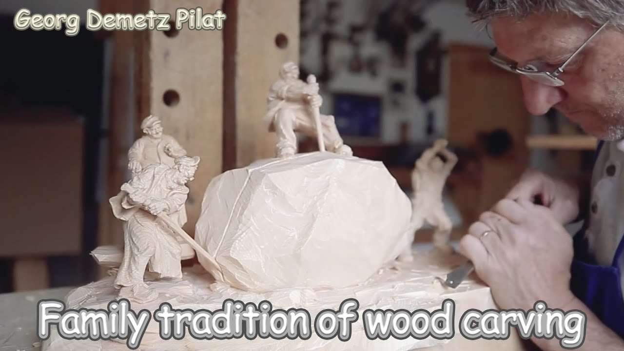 A hundred-year-old family tradition of wood carving, Georg Demetz Pilat.