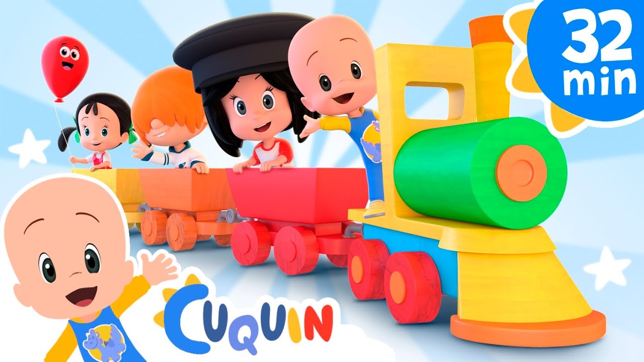 The Rainbow Train | Cleo and Cuquin Episodes & Nursery Rhymes