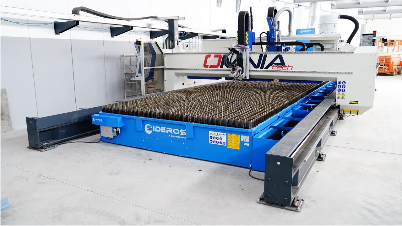 Downdraft Table for Plasma Cutting & Drilling - Sideros Engineering - DRILLMASTER 3x12 m (10x40 ft)
