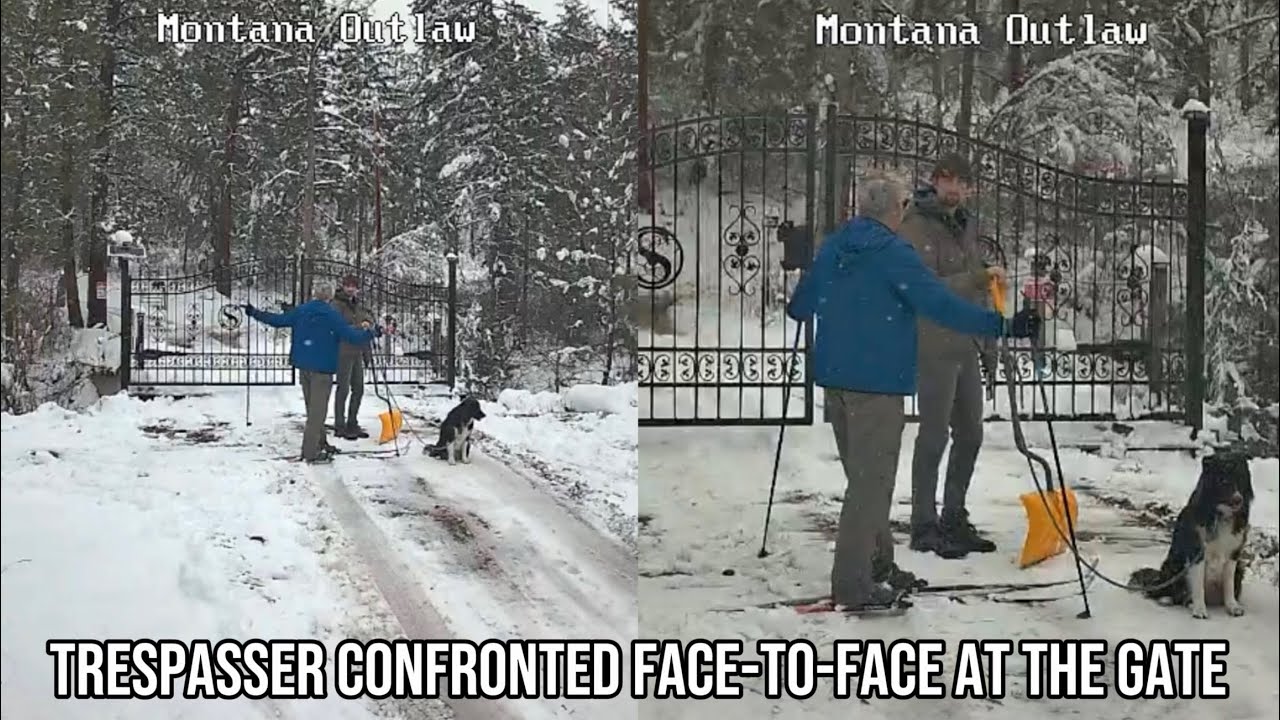 Нарушитель столкнулся лицом к лицу у ворот: полный разговор
