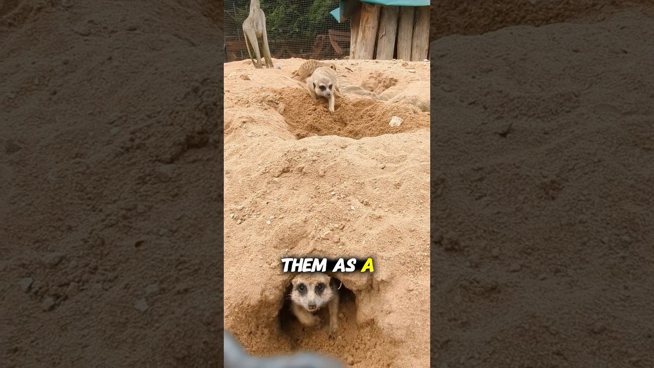 A meerkat dies inside when it sees its loved one with another🤯 #animalsworld #animallife #meerkat