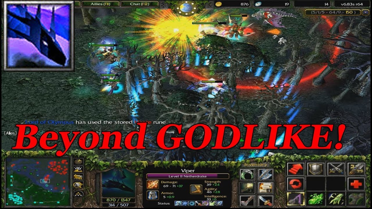 DOTA 1 - VIPER HARD GAME | BEYOND GODLIKE!!!