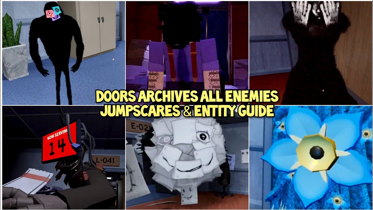 Doors The Archives All Enemies Jumpscares & Entity Guide