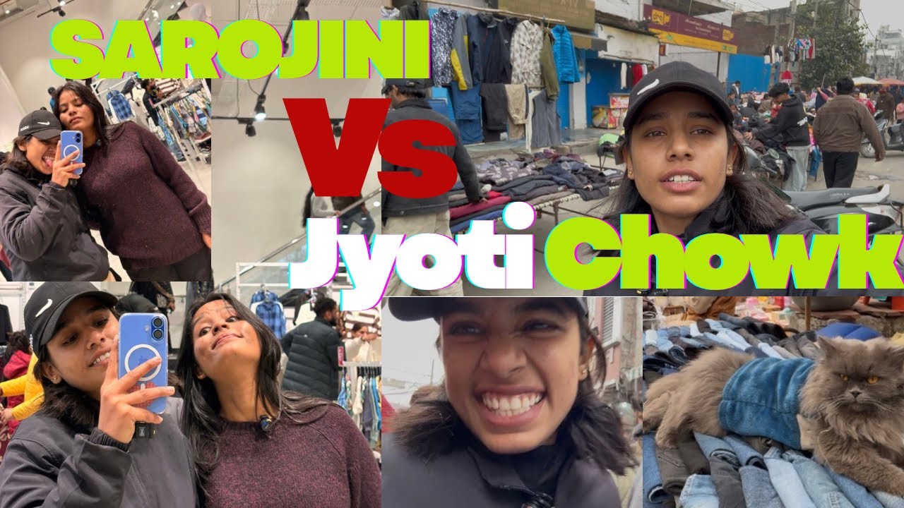 SAROJINI VS🔥JYOTI CHOWK🤯WHO WINS? 🛍️