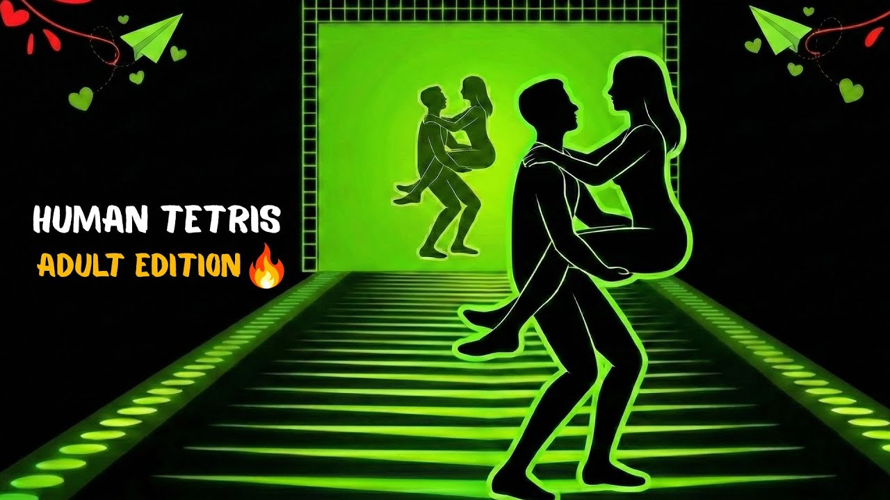 Human Tetris х 2 Player Co-op! Can You Fit The Shape? (99% FAIL)
