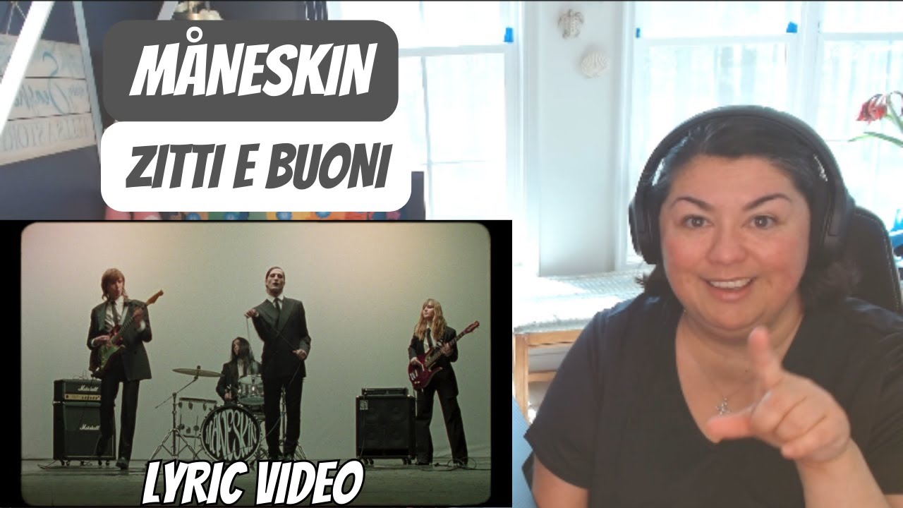 LOVE THEIR MUSIC! MÅNESKIN | ZITTI E BUONI (LYRIC VIDEO)