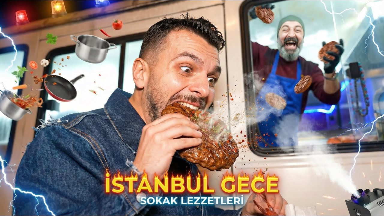 İSTANBUL GECE SOKAK LEZZETLERİNİ DENEDİK ! 2 w/@MesutCanTomay