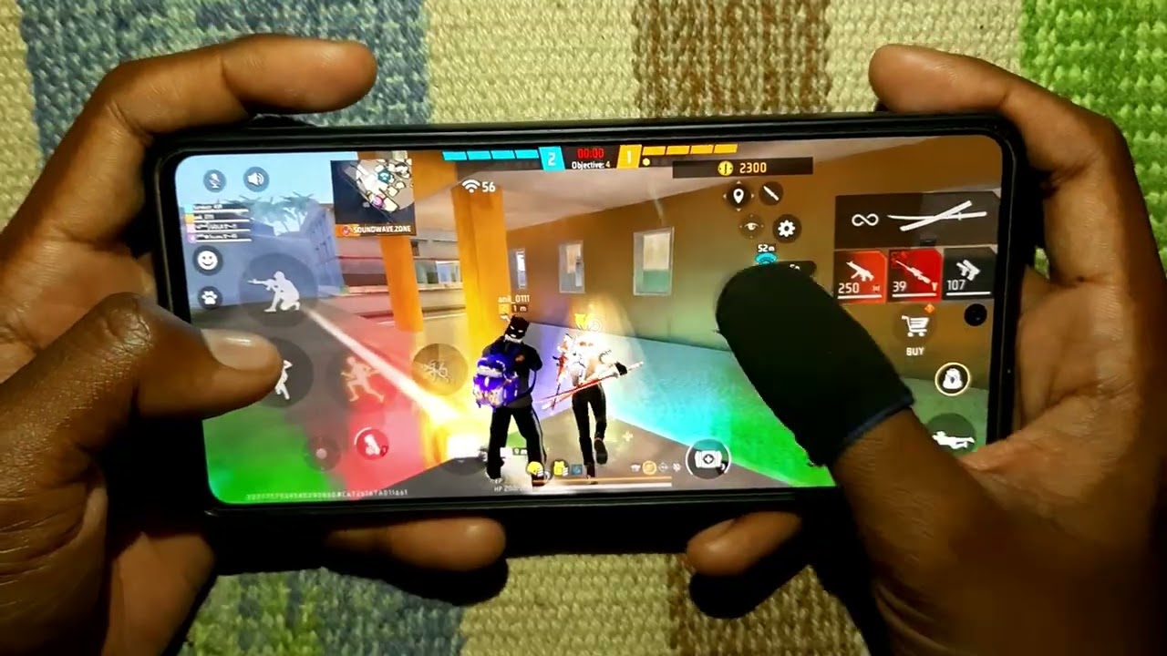 Free Fire Max Cs-ranked 2Fingure Custom HUD Handcam Mobile Gameplay with commentary