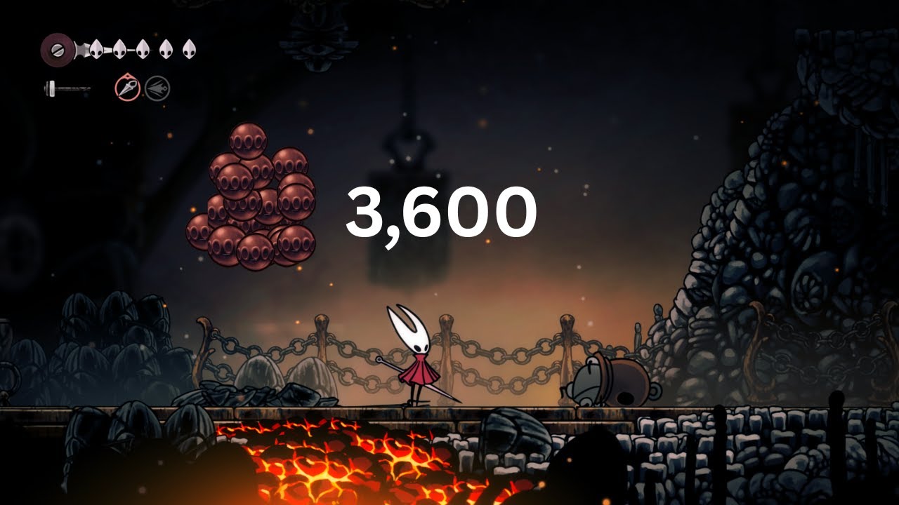 DEEP DOCKS 12,600 ROSARIES PER HOUR METHOD IN SILKSONG#silksong #hollowknight #rosaries #method