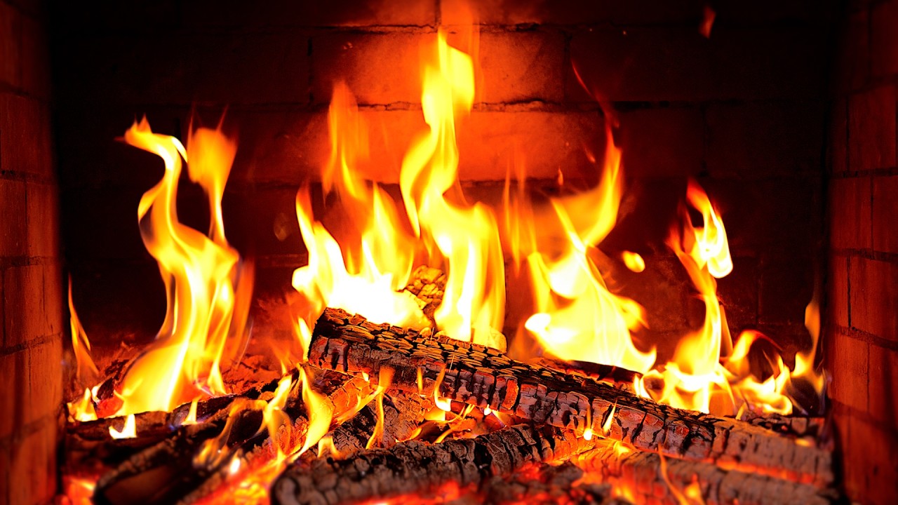 🔥 Fireplace 4K UHD! Fireplace with Crackling Fire Sounds. Fireplace Ambience