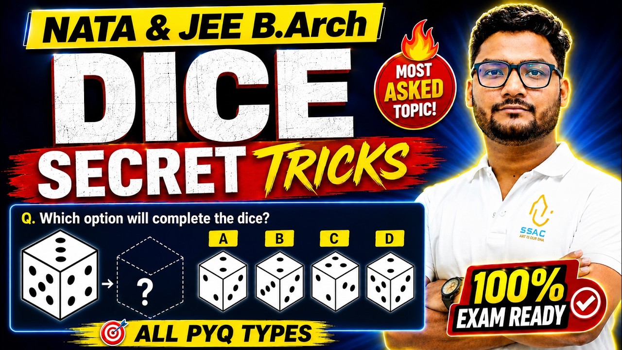 Dice in 15 Minutes | NATA & JEE B.Arch Reasoning