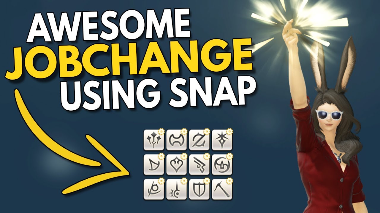 Cool Way to Change Jobs & Hide Hotbar in FFXIV