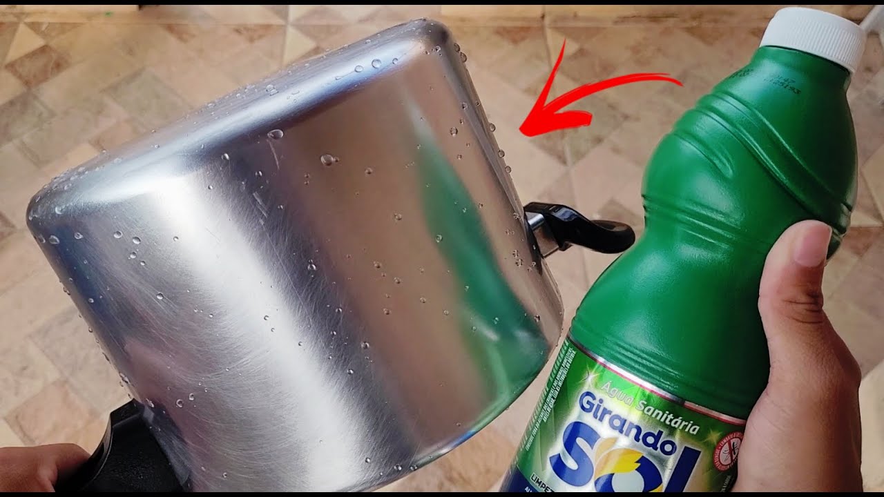 É só pingar em cima - Recuperei essa panela de 45 anos! Ficou nova