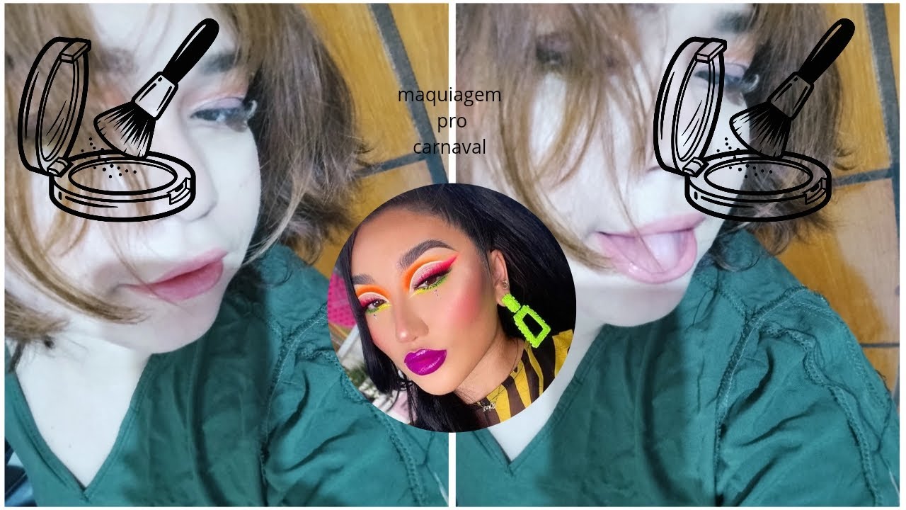 Tutorial de maquiagem para carnaval #maquia 
