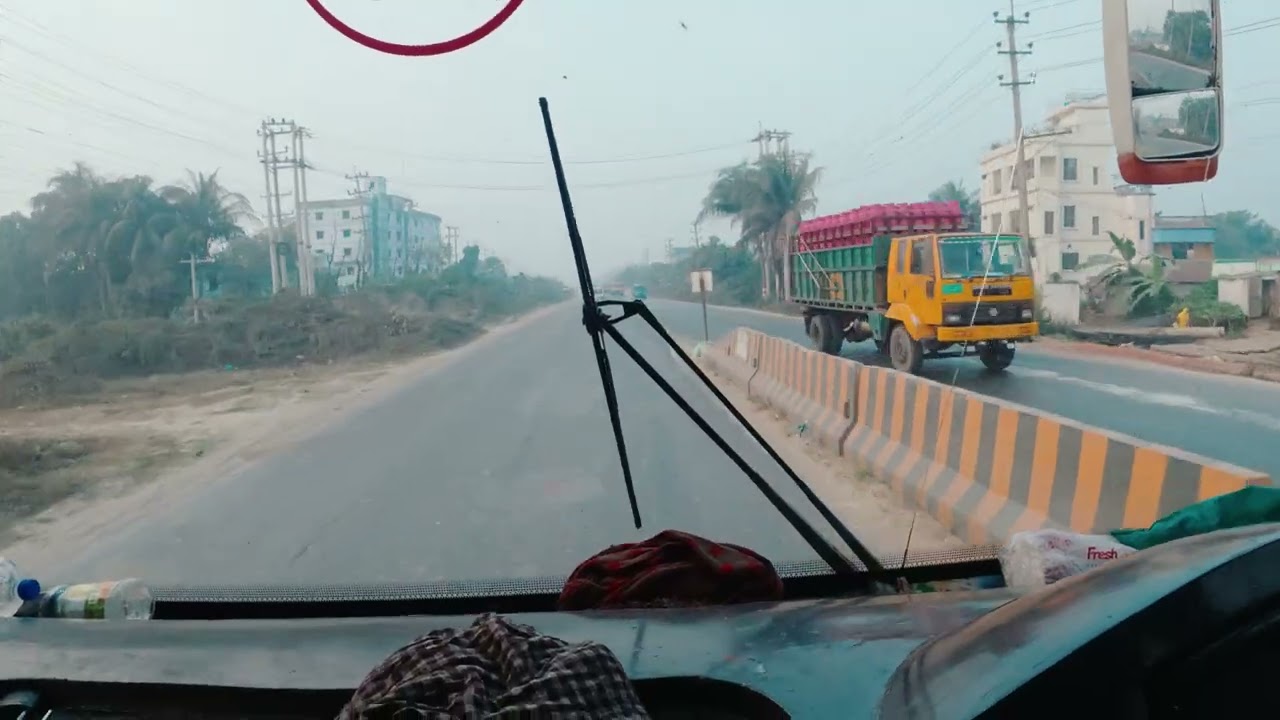 Royal Bus Shylet To Dhaka Road সিলেট টু ঢাকা Dji Action 6 Camera video#travelvlog #dji