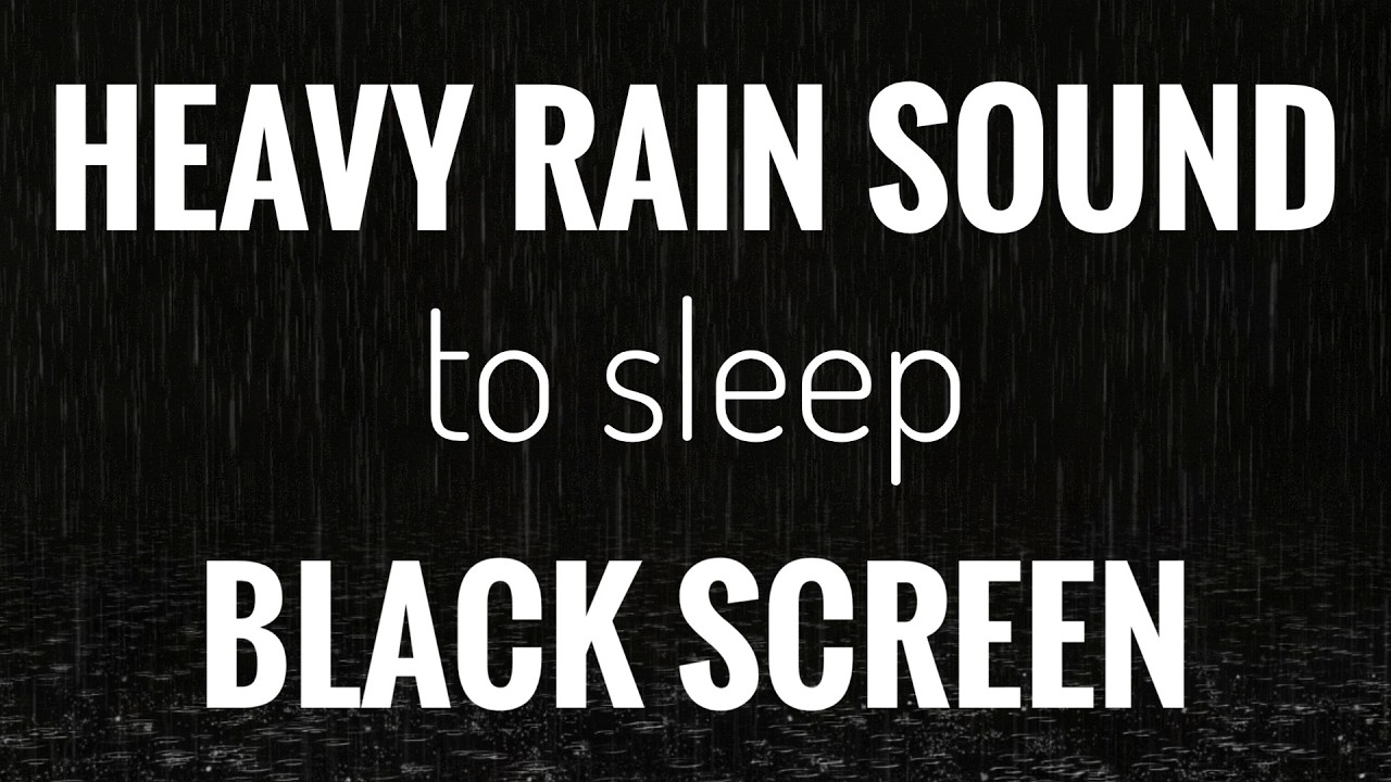 Black Screen Sleep Rain : The Best Nature Ambience for Insomnia and Anxiety Relief
