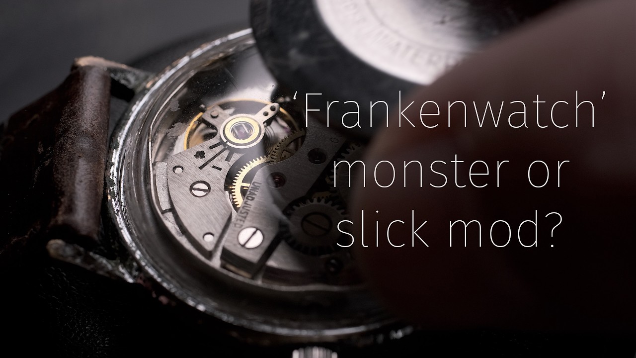 Extreme mod to revive a trashed dead vintage Timex with a quality 17-jewel Swiss lever movement swap