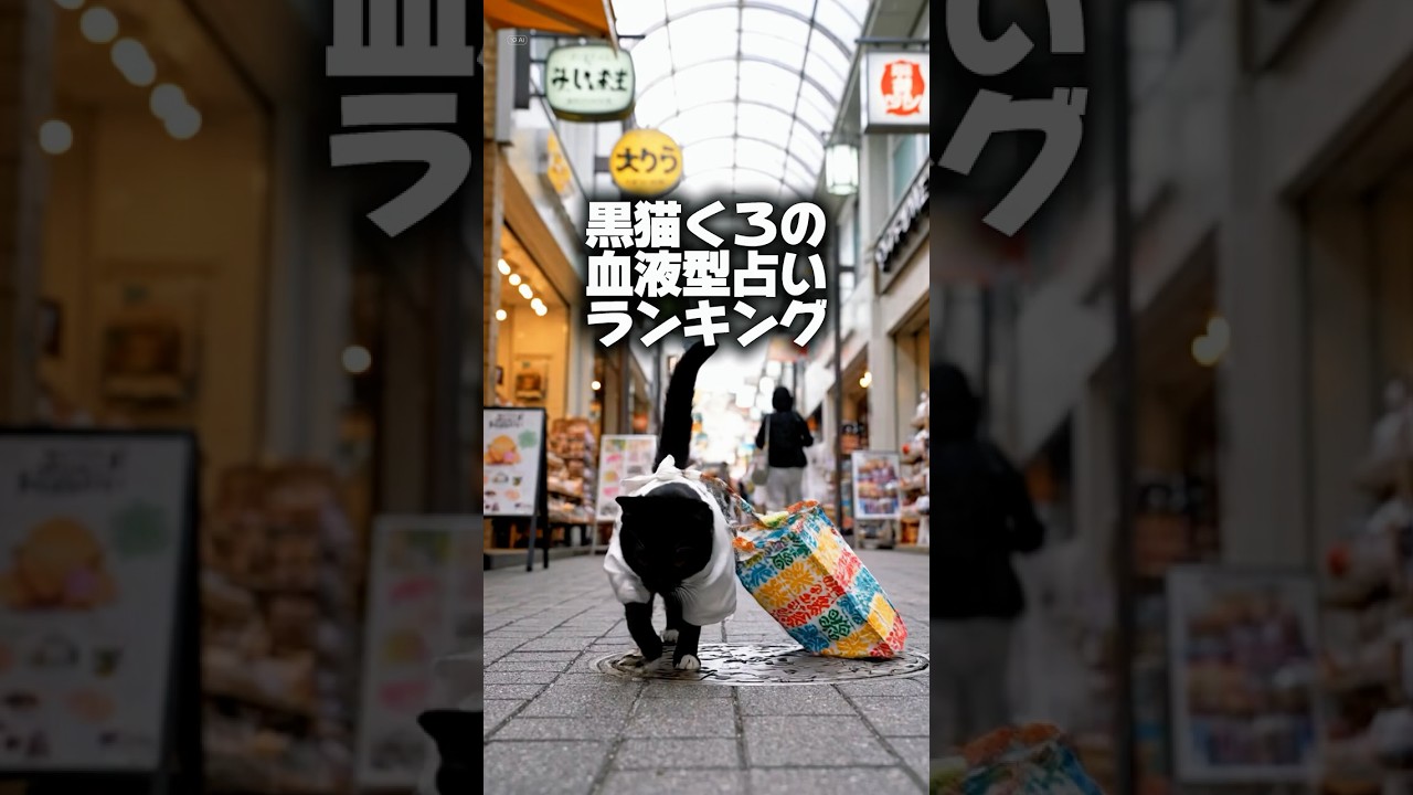 黒猫くろの血液型占いランキング 