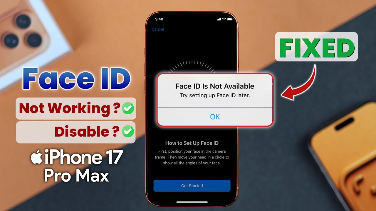Fix Face ID Not Working on iPhone 17 Pro Max | 6 Ways to Solve This Problem