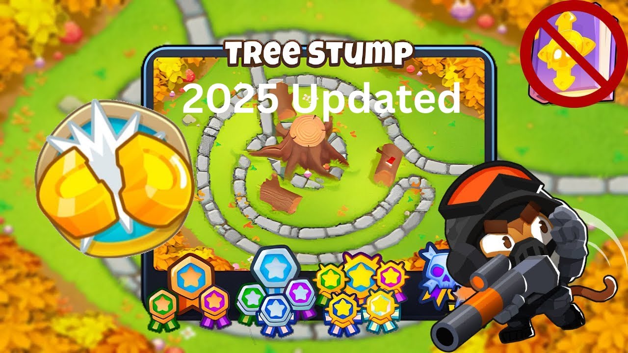 🔥 Tree Stump HALF CASH Guide | No Monkey Knowledge - BTD6 (2025 Updated)