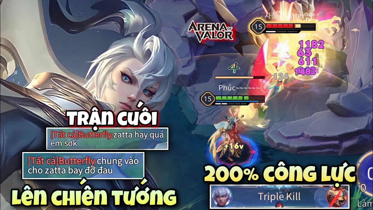 Trận Đấu Cuối Cùng Lên Chiến Tướng Căng Như Đấu Giải Và Màn Bay Dùng Hết 200% Công Lực Của TZT
