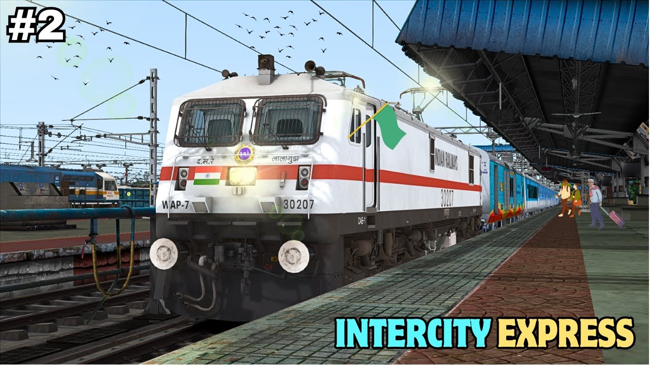 Intercity Express Train Journey In Indian || Back to Back Overtakes In Train Simulator Classic || P2