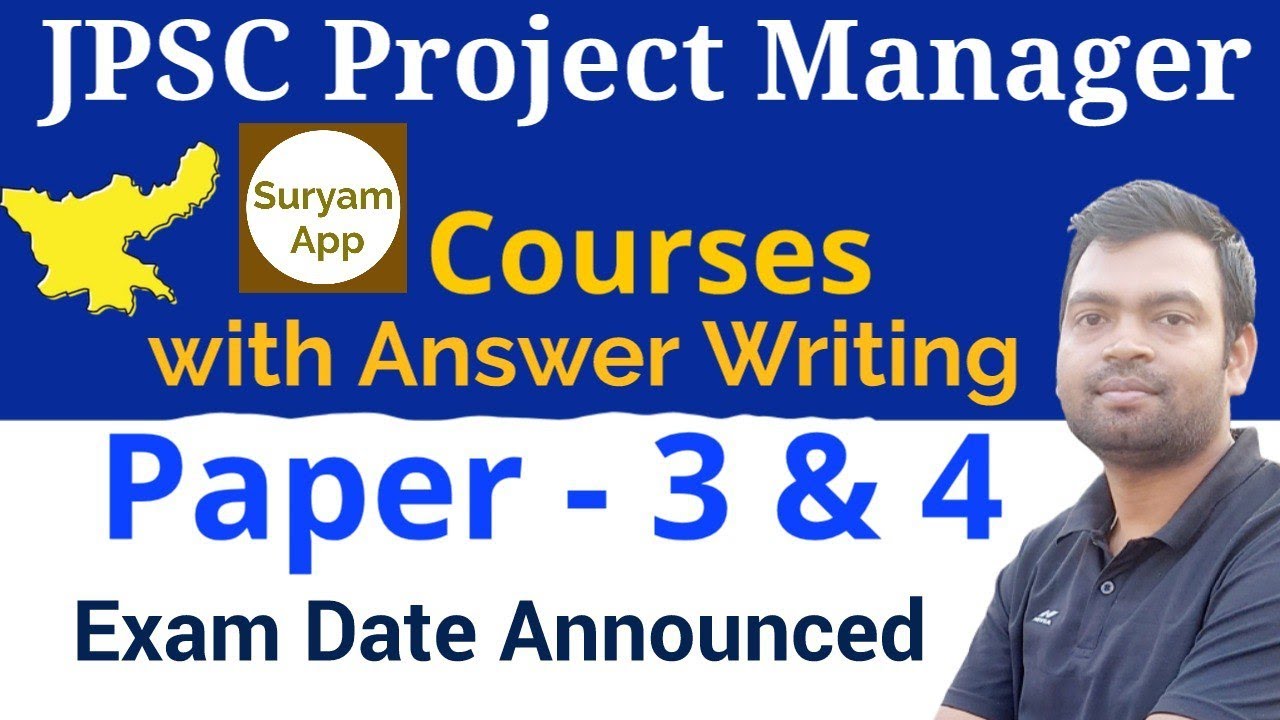 JPSC Project Manager Course With Answer Writing
