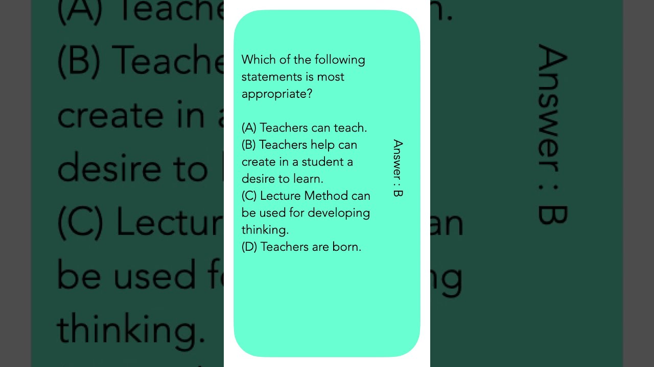 Which of the following statements is most appropriate?