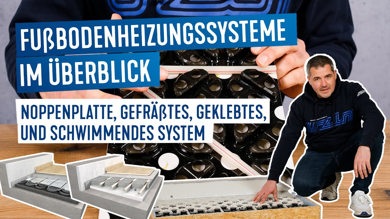 Fu&szlig;bodenheizungssysteme im &Uuml;berblick: Von der Noppenplatte bis zum gefr&auml;sten System