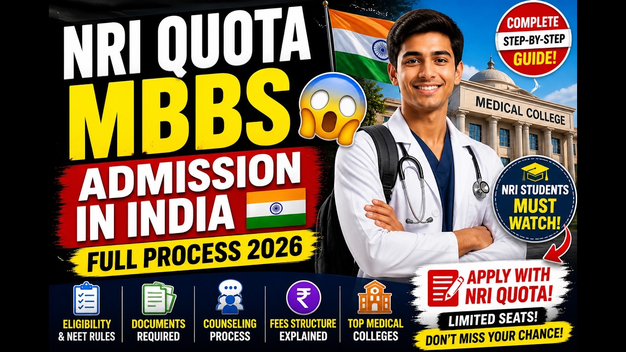NRI Category MBBS Admission 2026 | Fees, Documents, Eligibility & NEET Rules