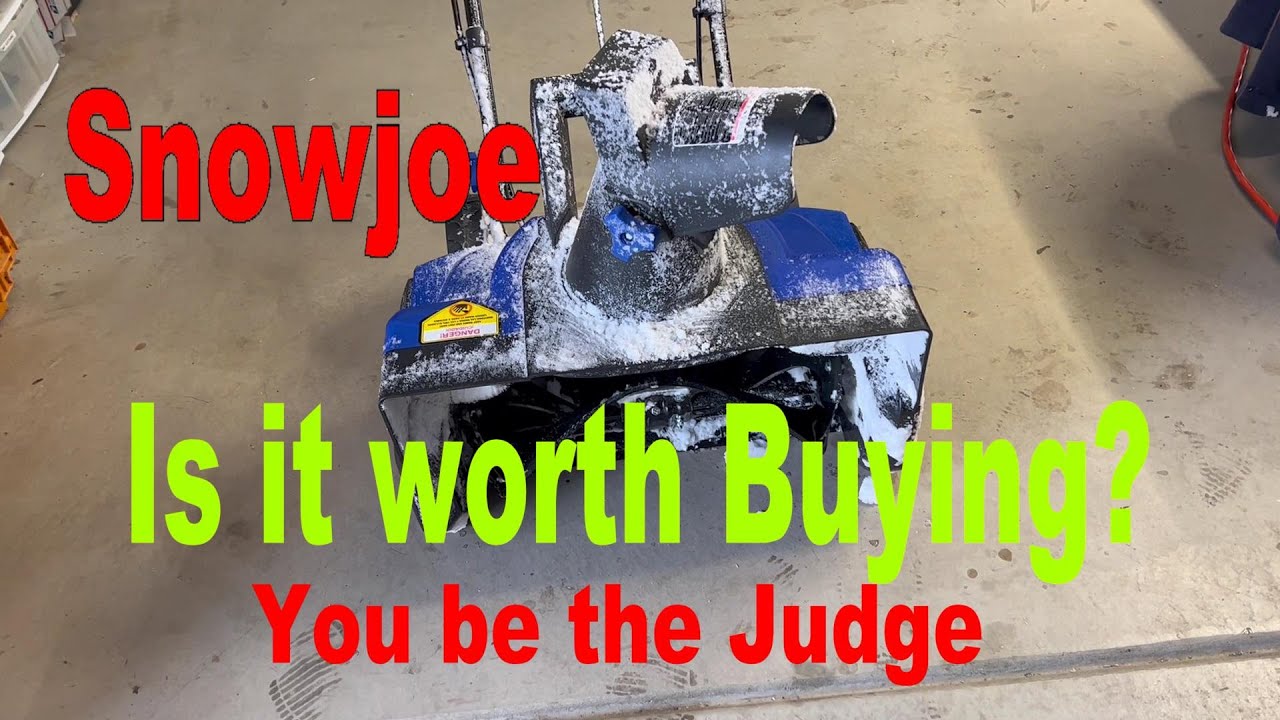 (449) Snow Joe 21 Inch Electric Single Stage Snow Thrower -15 Amp Motor