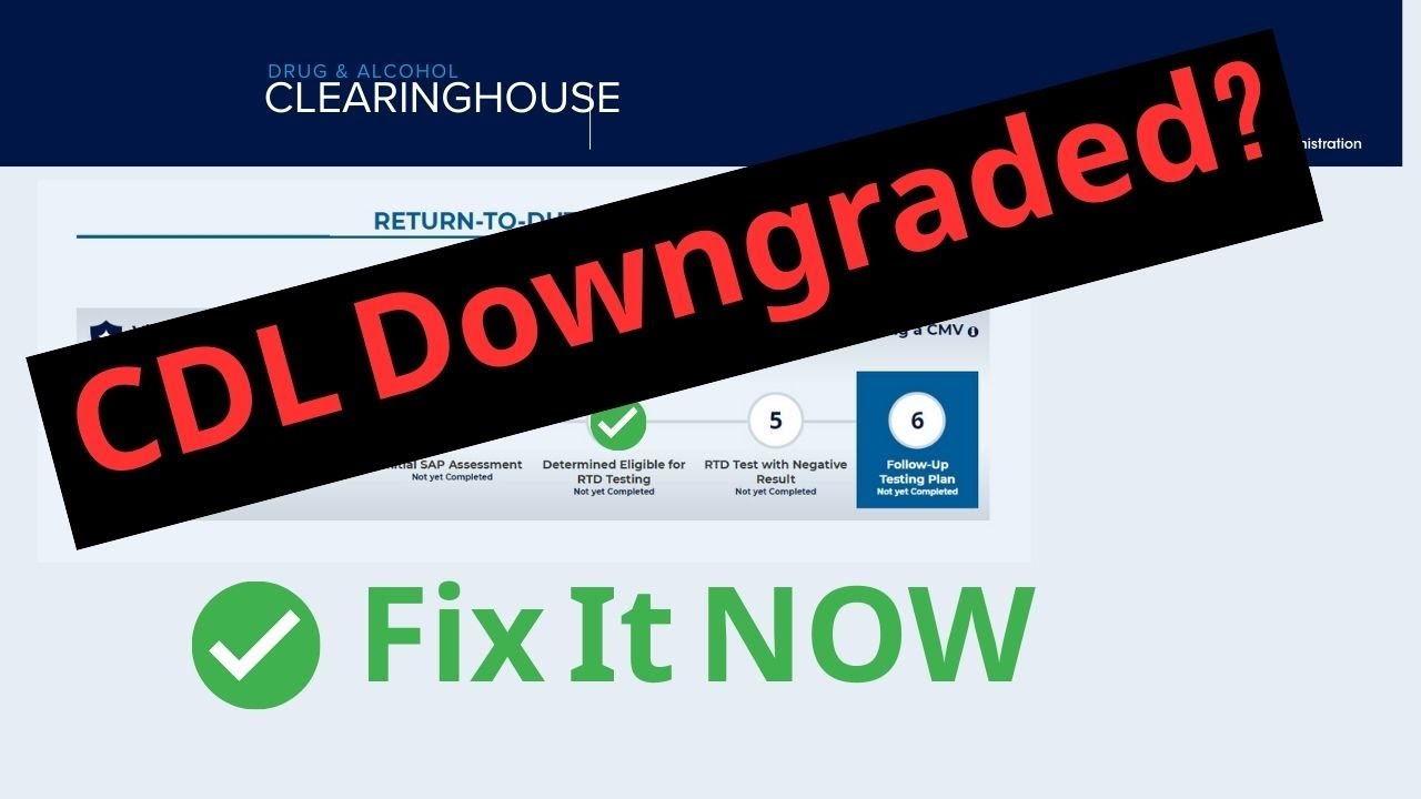 Don’t Panic If Your CDL Gets Downgraded! Watch This!