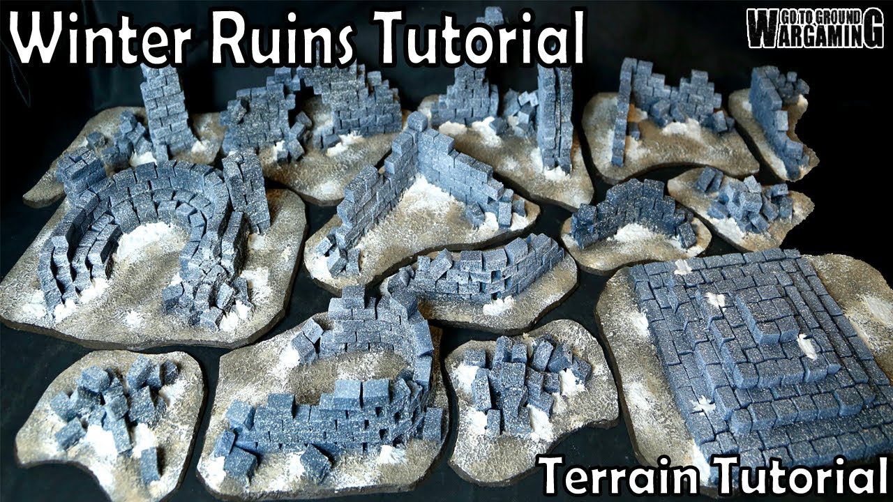 Winter Ruins (Warhammer 40k) - Wargaming Terrain Tutorial