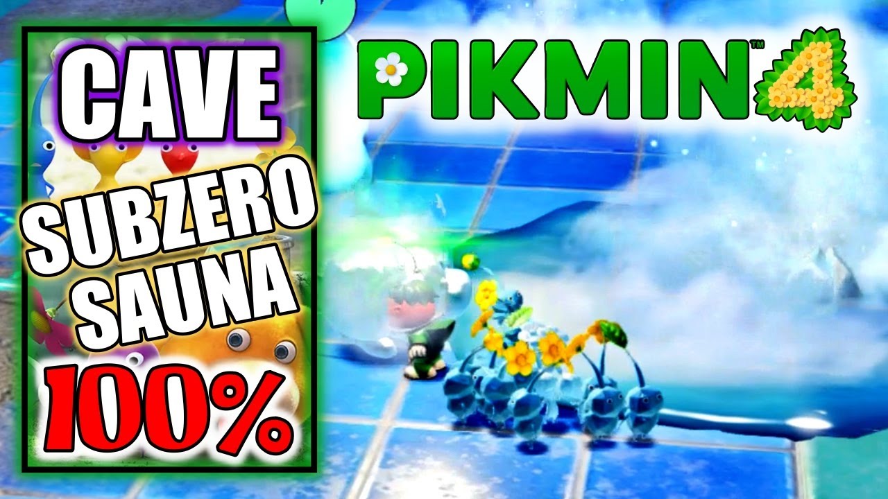 Pikmin 4 - Subzero Sauna Cave 100% - All Collectibles, Treasures, Rescues & Sparklium