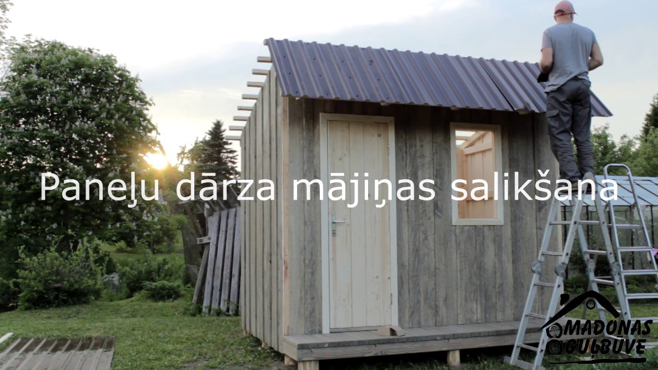 Dārza mājiņas salikšana Madonā