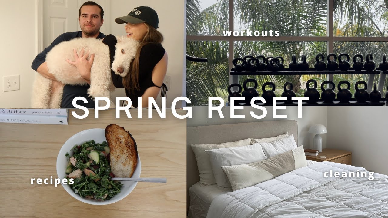 SPRING RESET: productive days in my life, a FRESH start for spring, salad recipe & st pattys date
