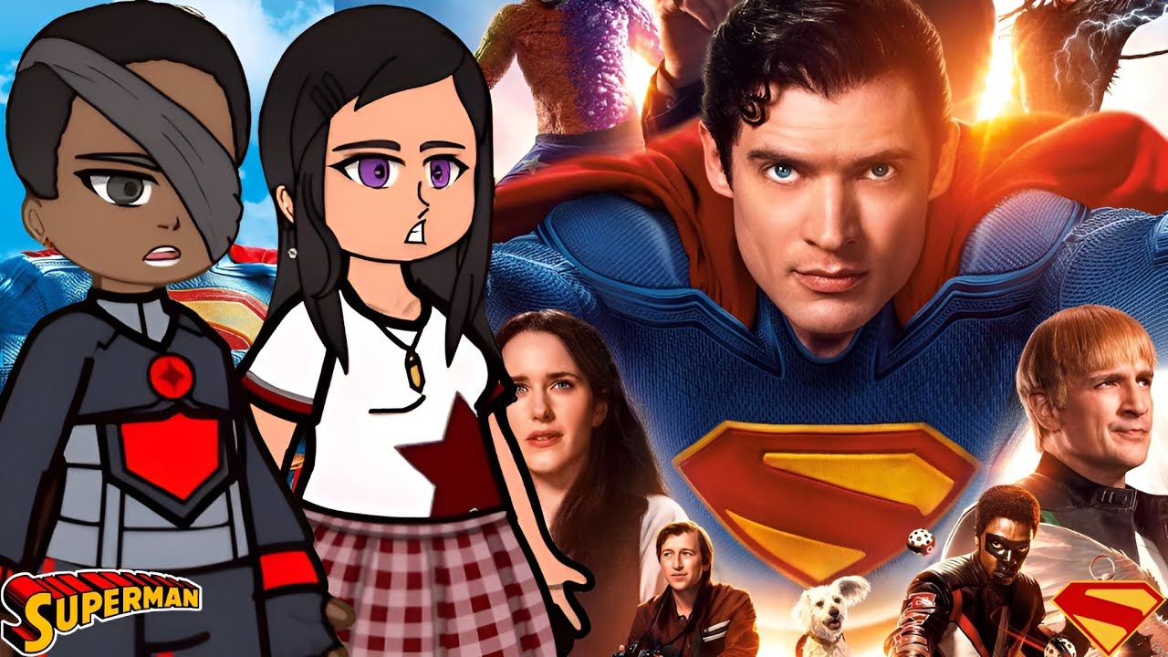 Superman Movie React to Superman Clark - Gacha React 🇺🇸🇧🇷