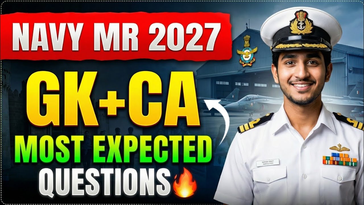 Navy MR (Gk+Current) Questions 2027 | बिल्कुल ऐसे ही आएंगे
