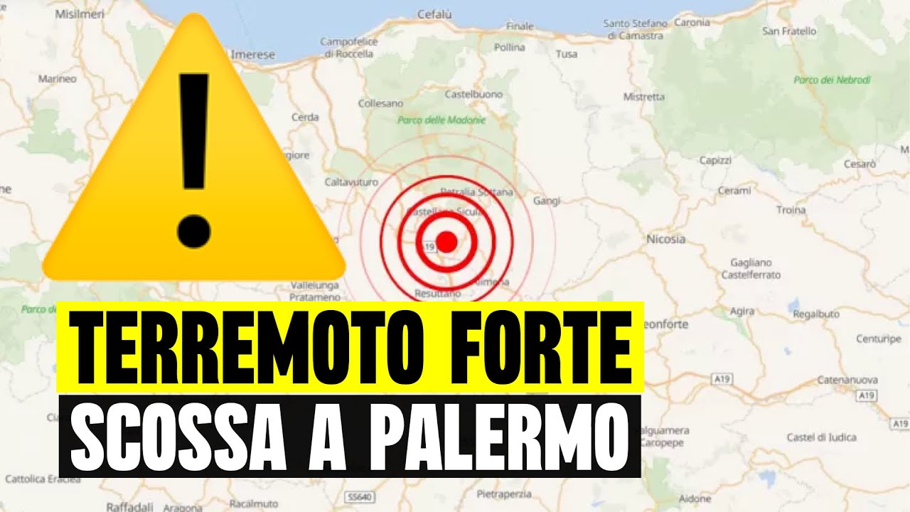 TERREMOTO FORTE SCOSSA A PALERMO: &ldquo;TANTA PAURA E ALLERTA TRA LA POPOLAZIONE&rdquo; 